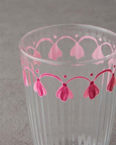 Carnival Drip Чаша 3 бр. Стъкло 395 мл Розов