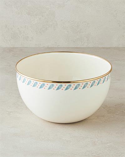 Carnival Drop Купа За Разбъркване Емайлиран 24 см Бял - Син