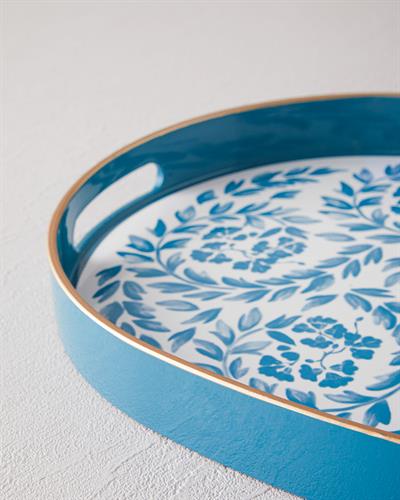 Carnival Floral Тепсия Полипропилен 44x30 см Син