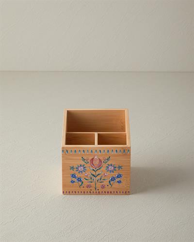 Carnival Flower Поставка За Лъжици Бамбук 12,5 cm Розов