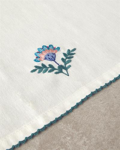 Carnival Flower Кърпа За Сушене Поплин 30x50 см Бял