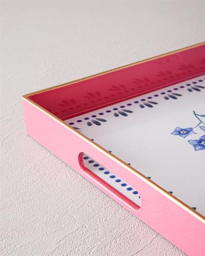 Carnival Flower Тепсия Полипропилен 40x26 cm Цикламен