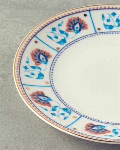 Чиния За Торта Костен порцелан 20 см Шарен