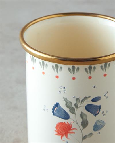 Carnival Posy Чаша Емайлиран 350 мл.. Бял - Син