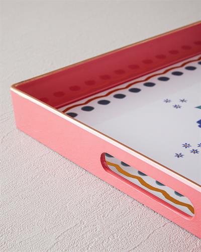 Carnival Posy Тепсия Полипропилен 35x35 см Розов