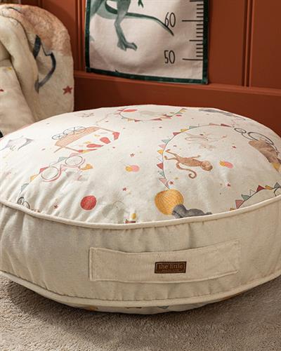 Carnival Round Възглавница За Под Детски Памучен 60x60 cm Бежов