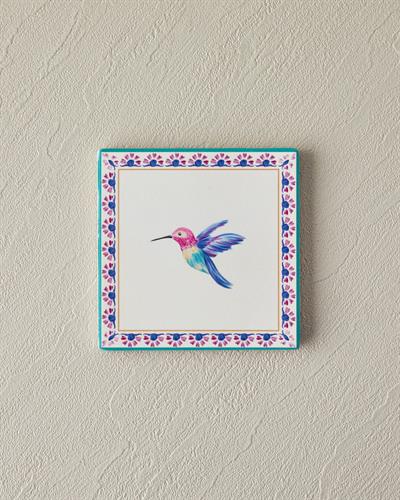 Carnival Sparrow Подложка За Чаша Керамика 10,8 см Розов - Син