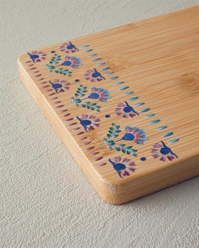 Bamboo Cutting Board 40x14 cm Pink