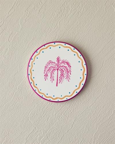 Carnival Tree Подложка За Чаша Керамика 10,8 см Розов - Оранжев