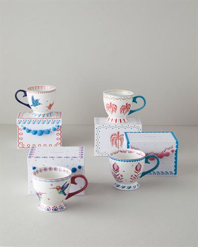 Чаша New Bone China 460 ml Светло синьо