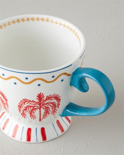 Чаша New Bone China 460 ml Светло синьо