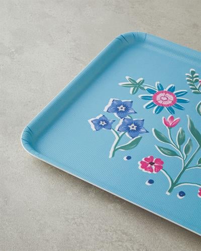 Carnival Tulip Тепсия Нехлъзгащ се Меламин 27x36 см Син