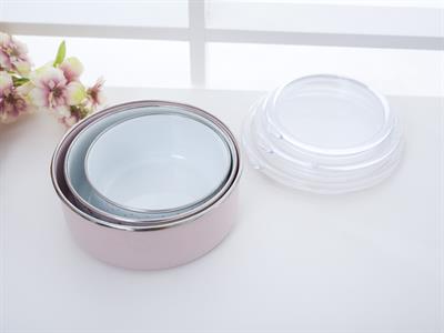 Carola КУТИЯ ЗА СЪХРАНЕНИЕ 3 бр. Емайлиран 14 - 16 - 18 cm Pink