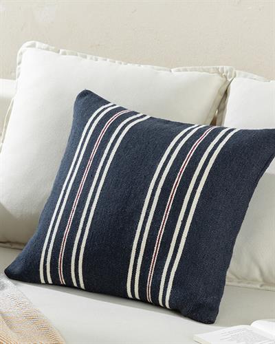 Carolle Декоративна Калъфка За Възглавница Тъкан, Тъмно Синьо, 45 X 45 Cm