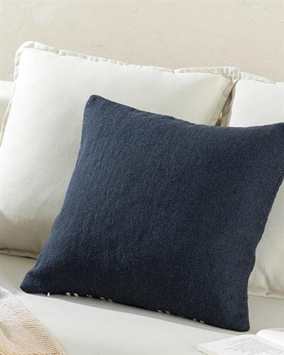 Carolle Декоративна Калъфка За Възглавница Тъкан, Тъмно Синьо, 45 X 45 Cm