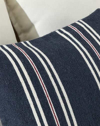 Carolle Декоративна Калъфка За Възглавница Тъкан, Тъмно Синьо, 45 X 45 Cm