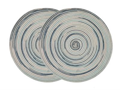 Carpe Diem АМЕРИКАНЗКИ СЕРВИЗ 2 комплекта Полиестер 38 cm Blue.