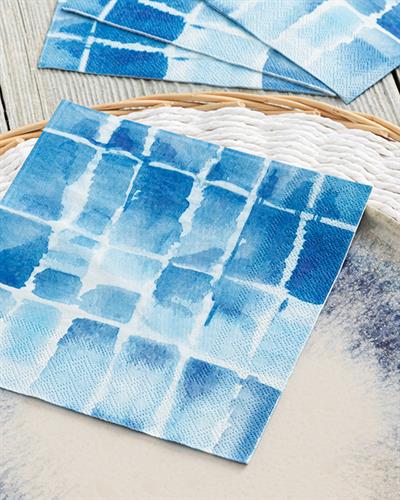 Carre Хартийни Салфетки 20 Бр., Хартия, Синьо, 33 X 33 Cm