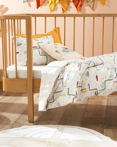 Cars Бебешки Спален Комплект Памучен, Бежово, 100 X 150 Cm