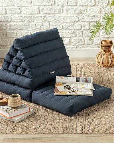 Casa Декоративна Възглавница За Под 130x50x9 см Индиго.