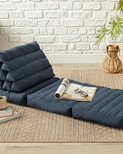 Casa Декоративна Възглавница За Под 130x50x9 см Индиго.