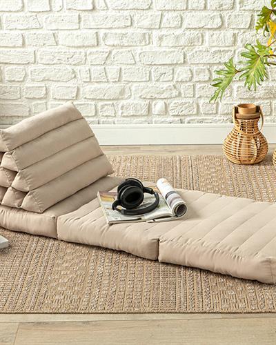 Casa Декоративна Възглавница За Под 130x50x9 см Каменно сив..