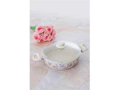 Casey ТЕНДЖЕРА Стъклен с капак Гранит 26 cm Cream.
