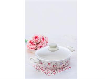 Casey ТЕНДЖЕРА Стъклен с капак Гранит 26 cm Cream.