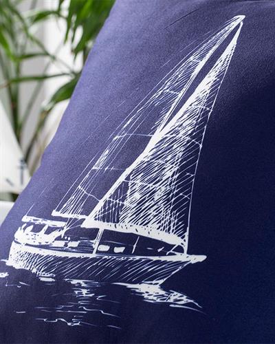 Catboat ВЪЗГЛАВНИЦА 45x45 cm Тъмно синьо
