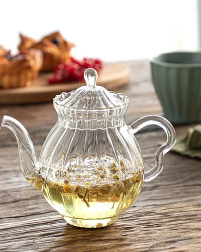 Caterina Borosilicate Glass Pot 750 ml Transparent