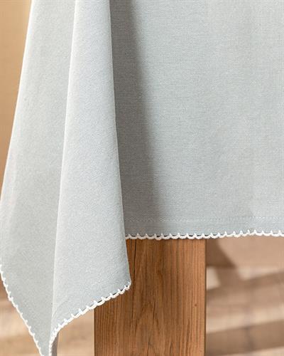 Cecily Покривка За Маса Ръчно Бродирани, Памучен, Сиво, 150 X 200 Cm
