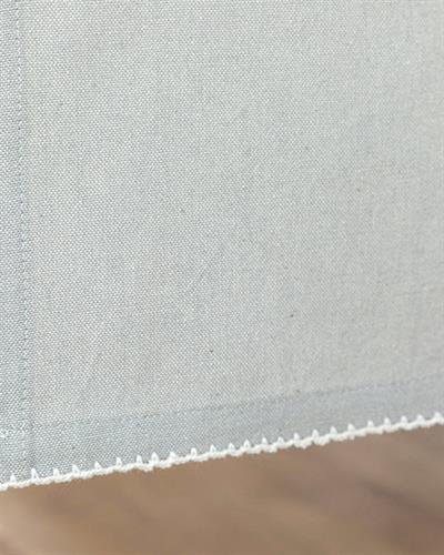 Cecily Ранър Ръчно Бродирани, Памучен, Сиво, 40 X 140 Cm