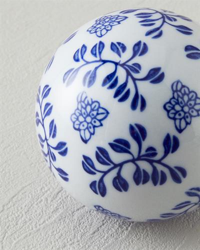 Celinda Декоративен Предмет Порцелан, Синьо Бяло, 8 Cm