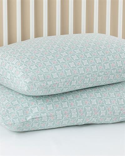 Cell Flower Калъфка За Възглавница 2 бр. Памучен 50x70 см Селадон