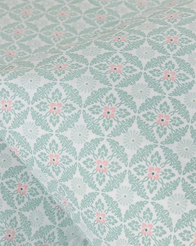 Cell Flower Калъфка За Възглавница 2 бр. Памучен 50x70 см Селадон