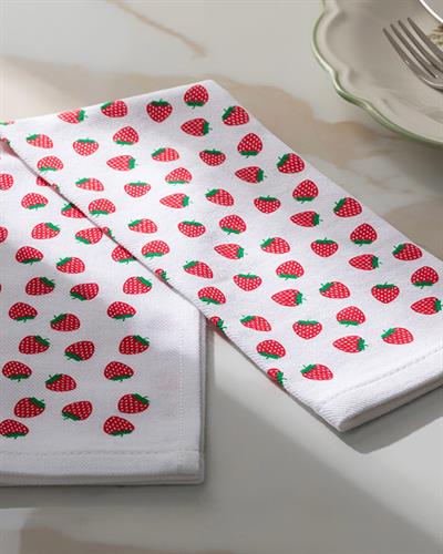 Cerise Кърпа За Изсушаване Памучен, Червено, 30 X 50 Cm