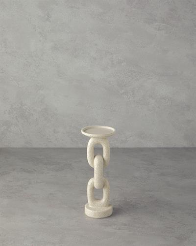 Chain Свещник 9x9x22,5 см Кремав