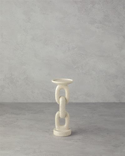 Chain Свещник 9x9x22,5 см Кремав