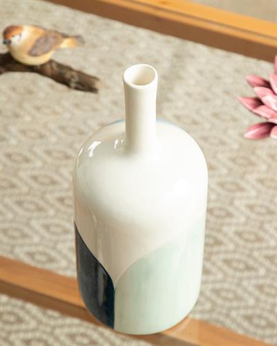 Charlotte Ваза 11x11x27 см Син