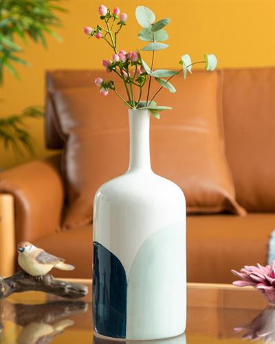 Charlotte Ваза 11x11x27 см Син