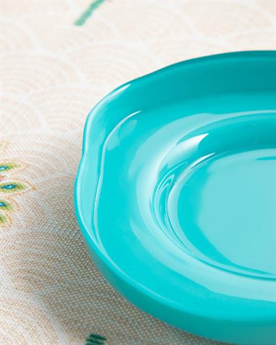 Charm Чаена Чиния Стъкло, Светло Синьо, 12 Cm