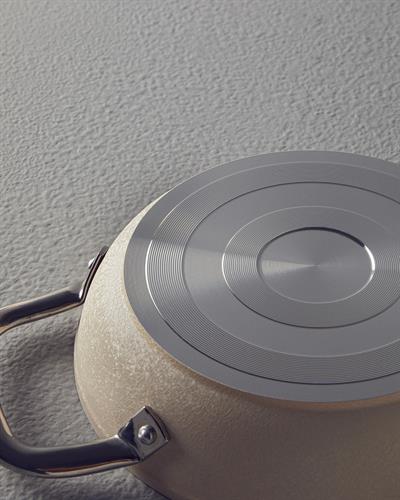 Charm Тиган С Две Дръжки Алуминий 18 см Бежов