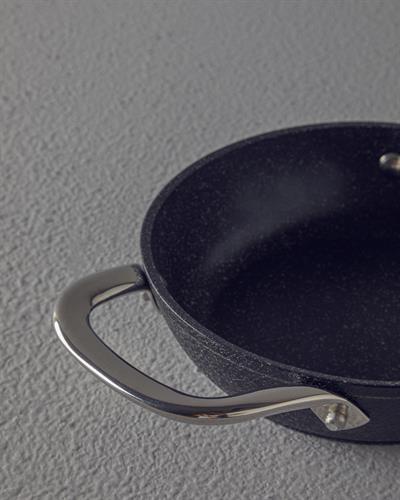 Charm Aluminum Shallow Frying Pan 18 cm Black