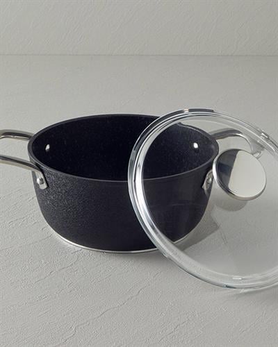 Charm Тенджера Дълбок Алуминий 20 см Черен