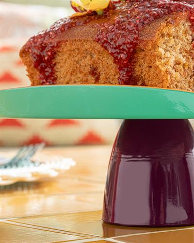 Charm Поставка За Кекс Стъкло, Оранжево,, 21 Cm