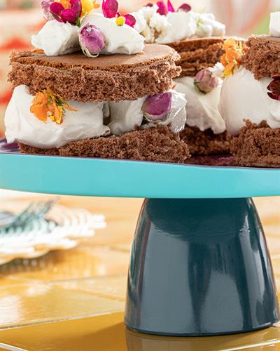 Charm Поставка За Кекс Стъкло, Лилаво, 21 Cm