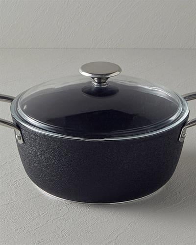 Charm Тенджера Дълбок Алуминий 24 см Черен