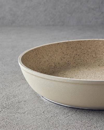Charm Aluminum Fry Pan 26 cm Beige