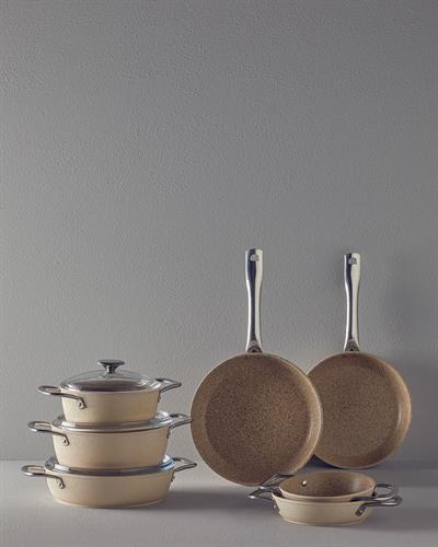 Charm Тенджера Комплект 7 части Алуминий 20-24-26-26 см Бежов