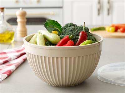 Charming КУТИЯ ЗА СЪХРАНЕНИЕ Пластмасов 4L Cream.